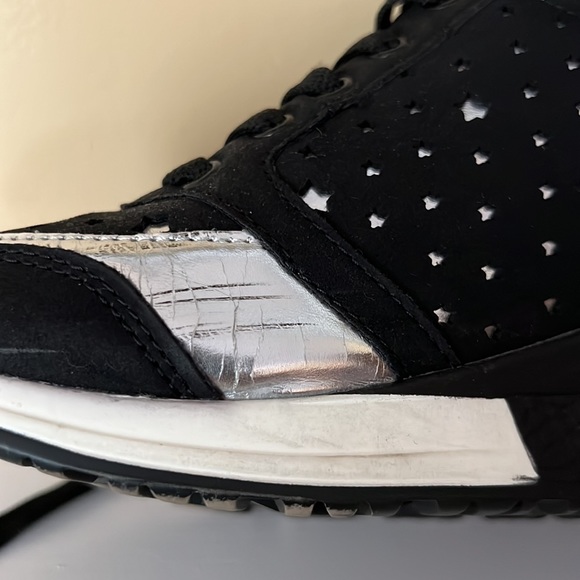 Anjou Femme Black/Silver Sneakers Size 40 /Size 7 (Preowned) - Picture 3 of 7